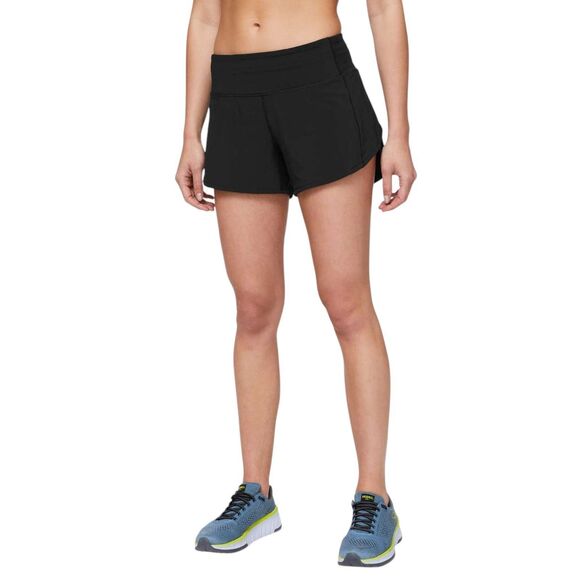 Lululemon Speed Up Mid-Rise Short 4" *Black - Picture 3 of 9